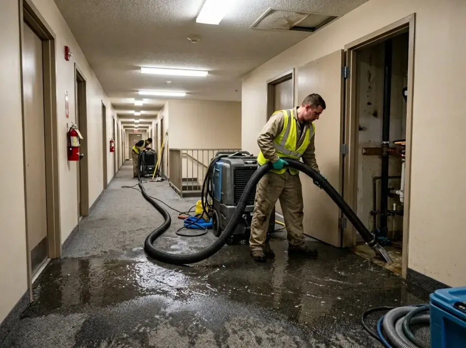 multi-unit-apartment-hallway-f-005 — frequently asked questions, Emergency Burst Pipe Water Extraction & Removal in Rockcree…